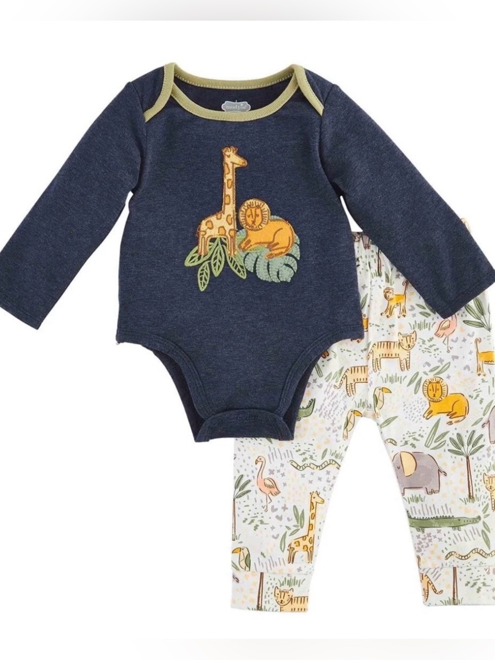 Mud Pie Safari Baby Crawler Set 3-6 Months